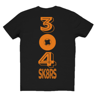 SKATEBOARD-TSHIRT-BLACK-ORANGE-BACK