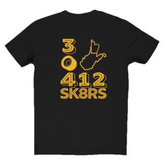 30412SK8RS-TSHIRT-BLACK-YELLOW-BACK